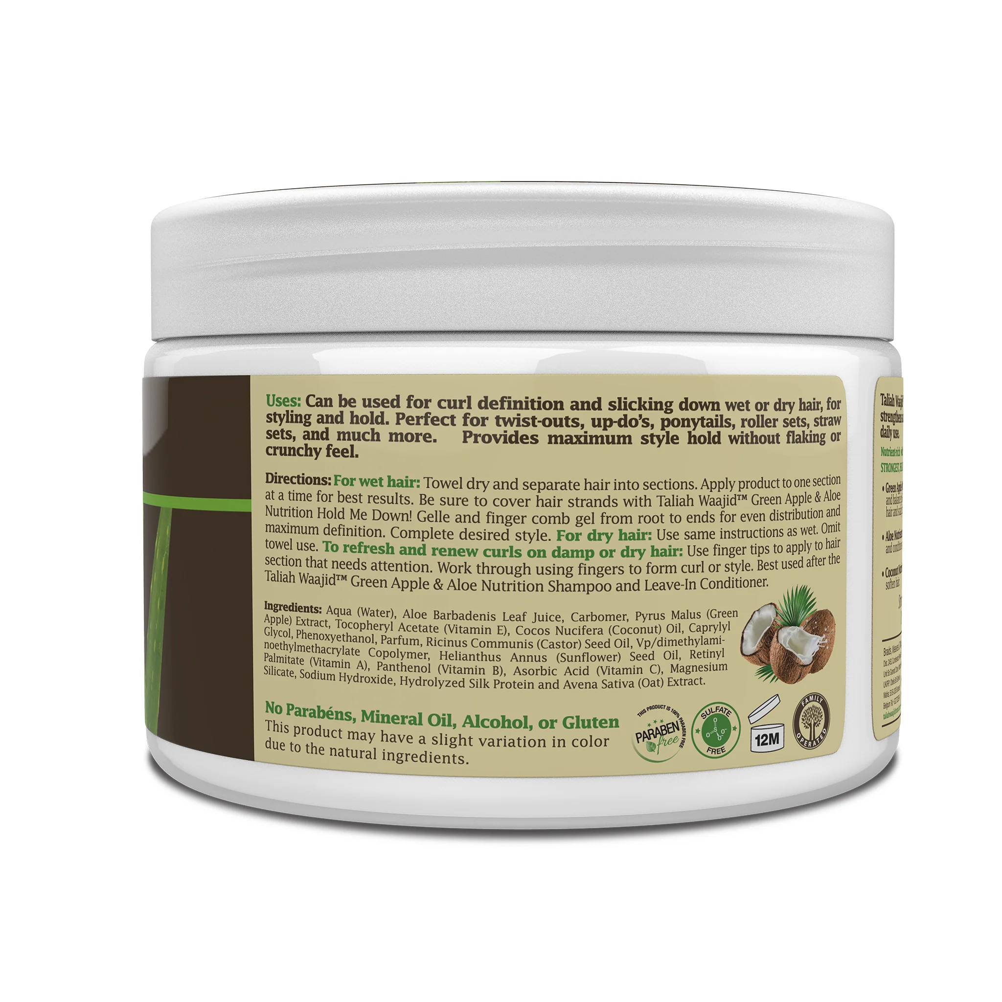 Green Apple & Aloe Nutrition Hold Me Down! Gelle 12oz - Image 3