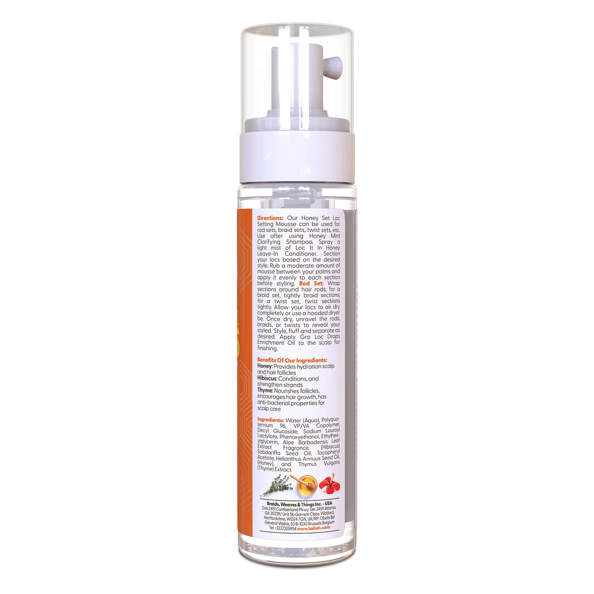 Honey Set Loc Setting Mousse 8oz - Image 3